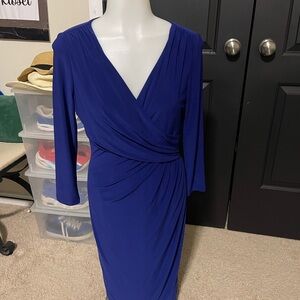 Ralph Lauren Royal Blue Long Sleeve Dress